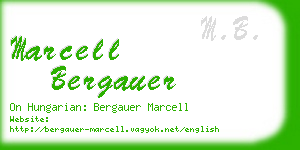 marcell bergauer business card